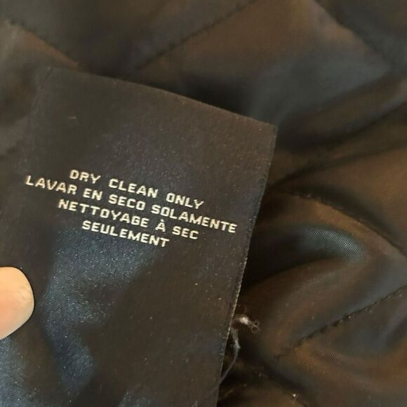 Tommy Hilfiger Men’s Double Breasted Wool Blend Pea Coat Navy Blue Small Flaw - Picture 10 of 14